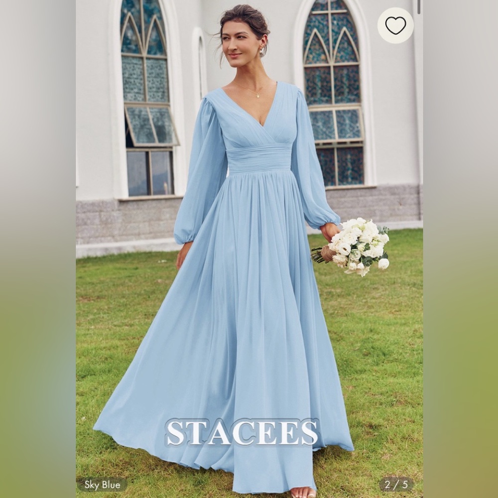 Stacee’s Long Gown for wedding or prom.